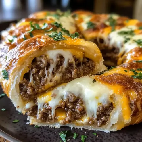 Käse Rinderhackfleisch Rolle