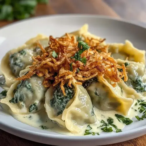 Cremige Spinat-Ravioli