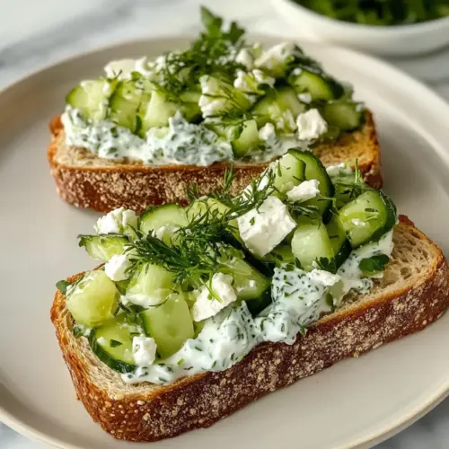 Gurkensalat-Sandwiches