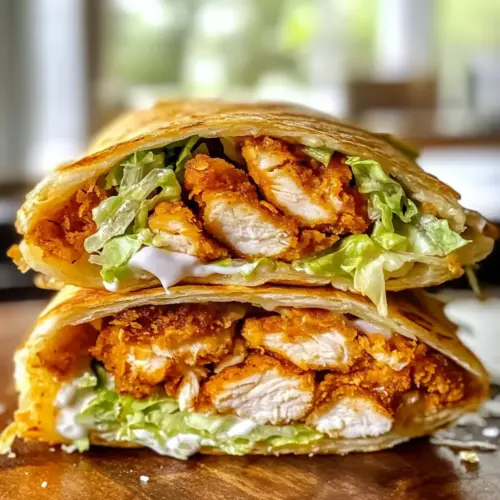 Gesunde Hähnchen Crunch Wrap