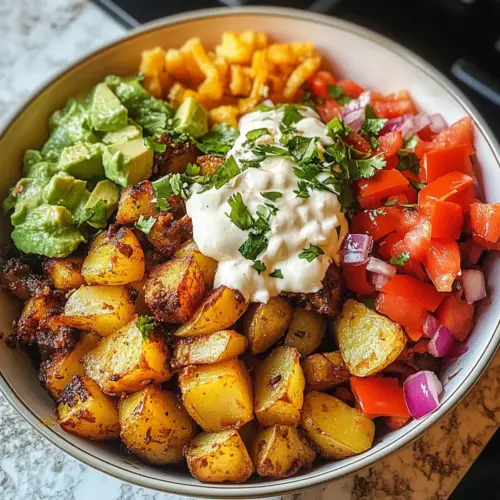 Kartoffel Taco Schüssel Mahlzeit Vorbereitung