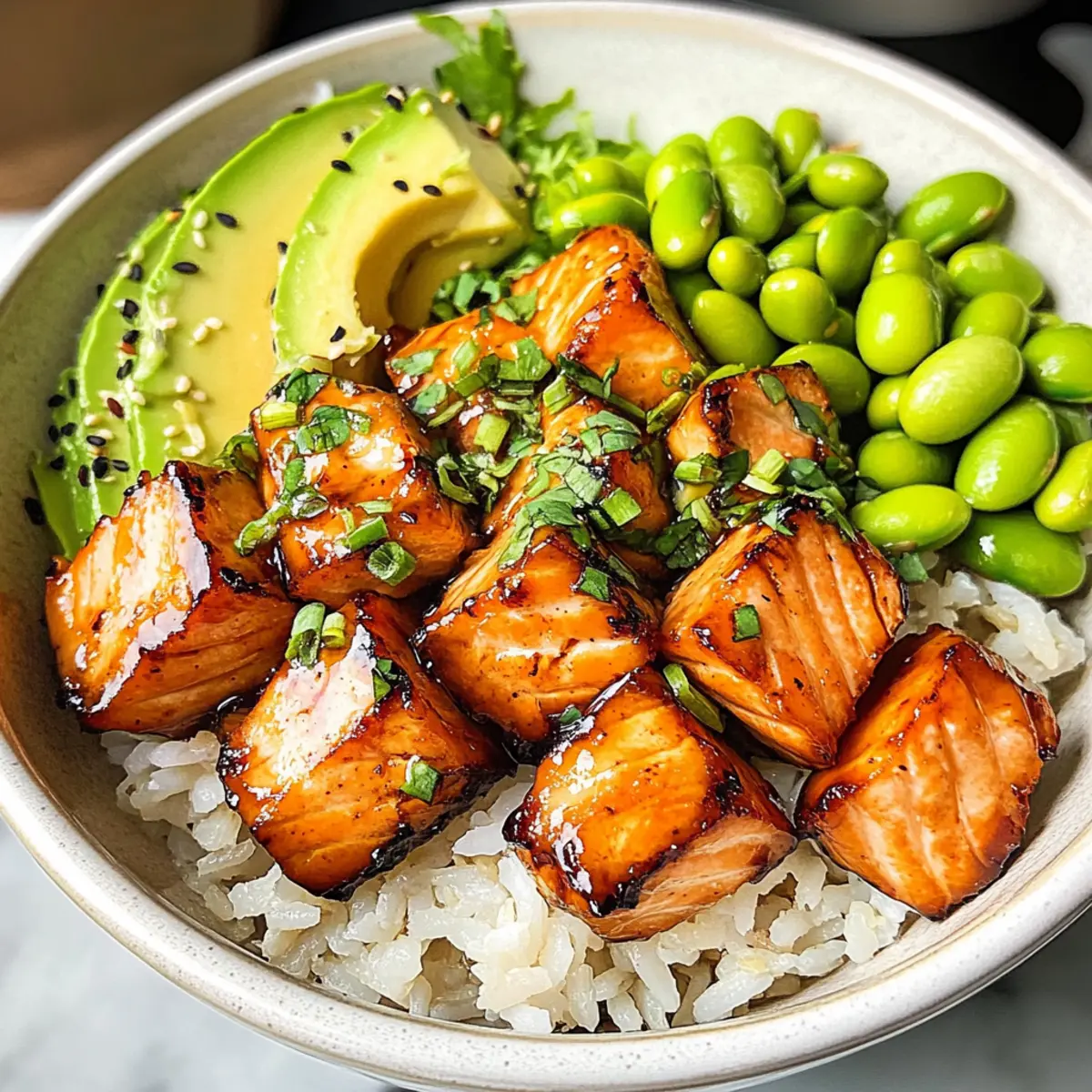 Lachs Teriyaki Schüssel
