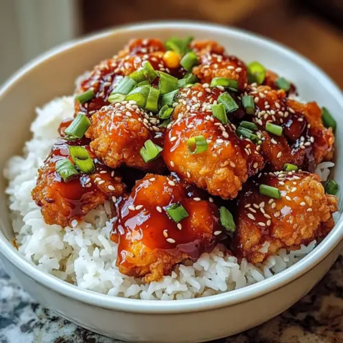 Klebriges koreanisches frittiertes Hähnchen