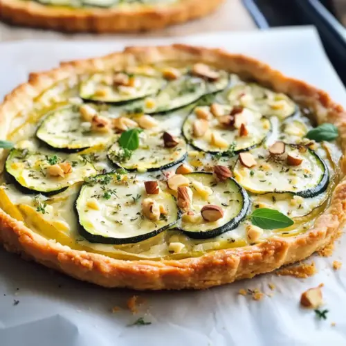 Zucchinikuchen mit Chavroux