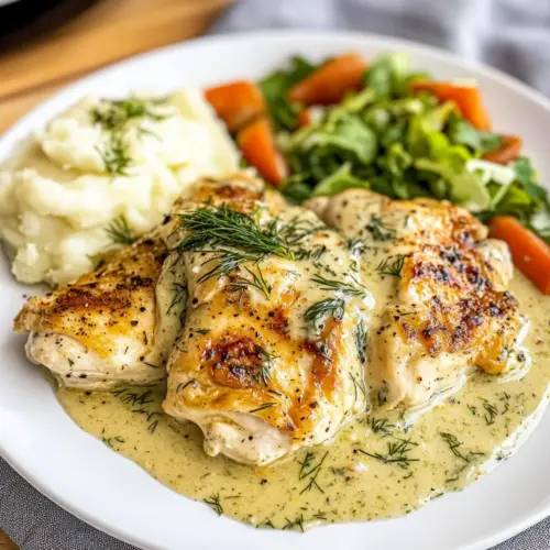 Cremige Dill-Hähnchen