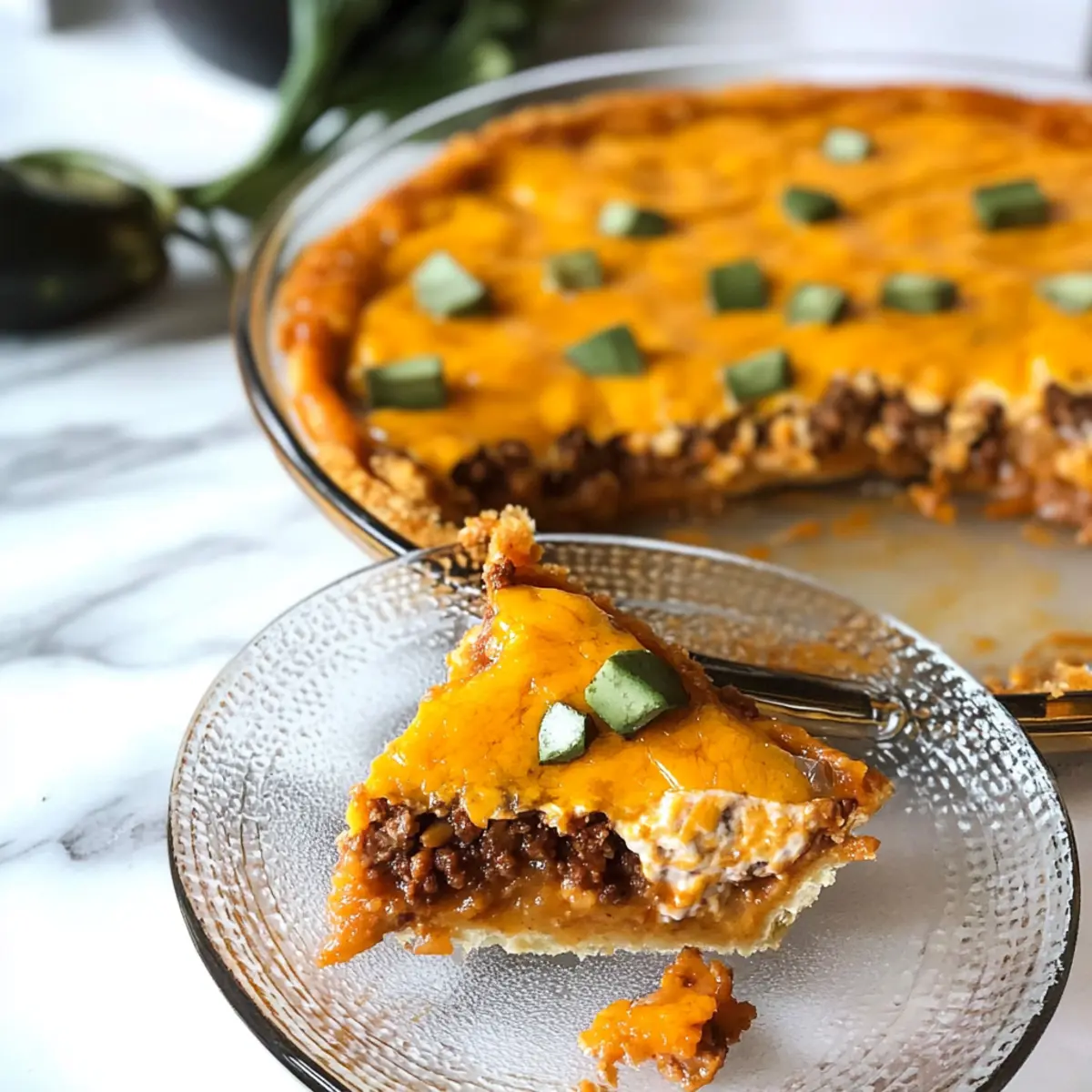 Krustenloses Keto Taco Pie