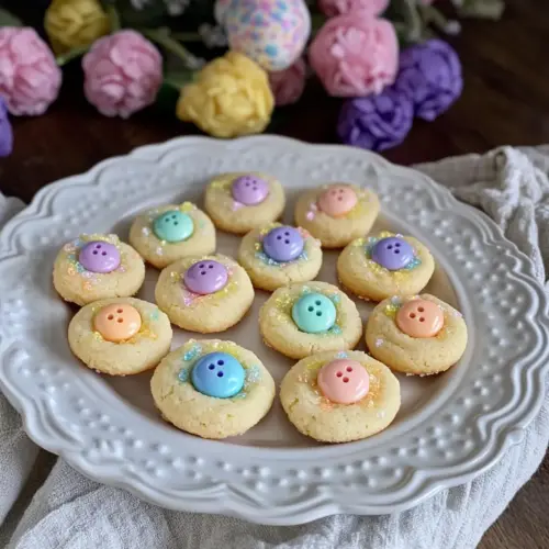 Osterhase Knopf Kekse