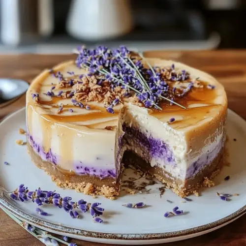 Honig Lavendel Käsekuchen