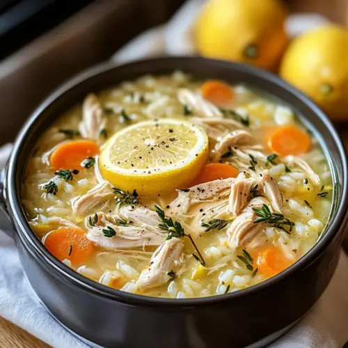 Zitronenhühnersuppe