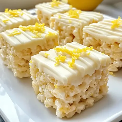 Zitronen Rice Krispy Leckereien