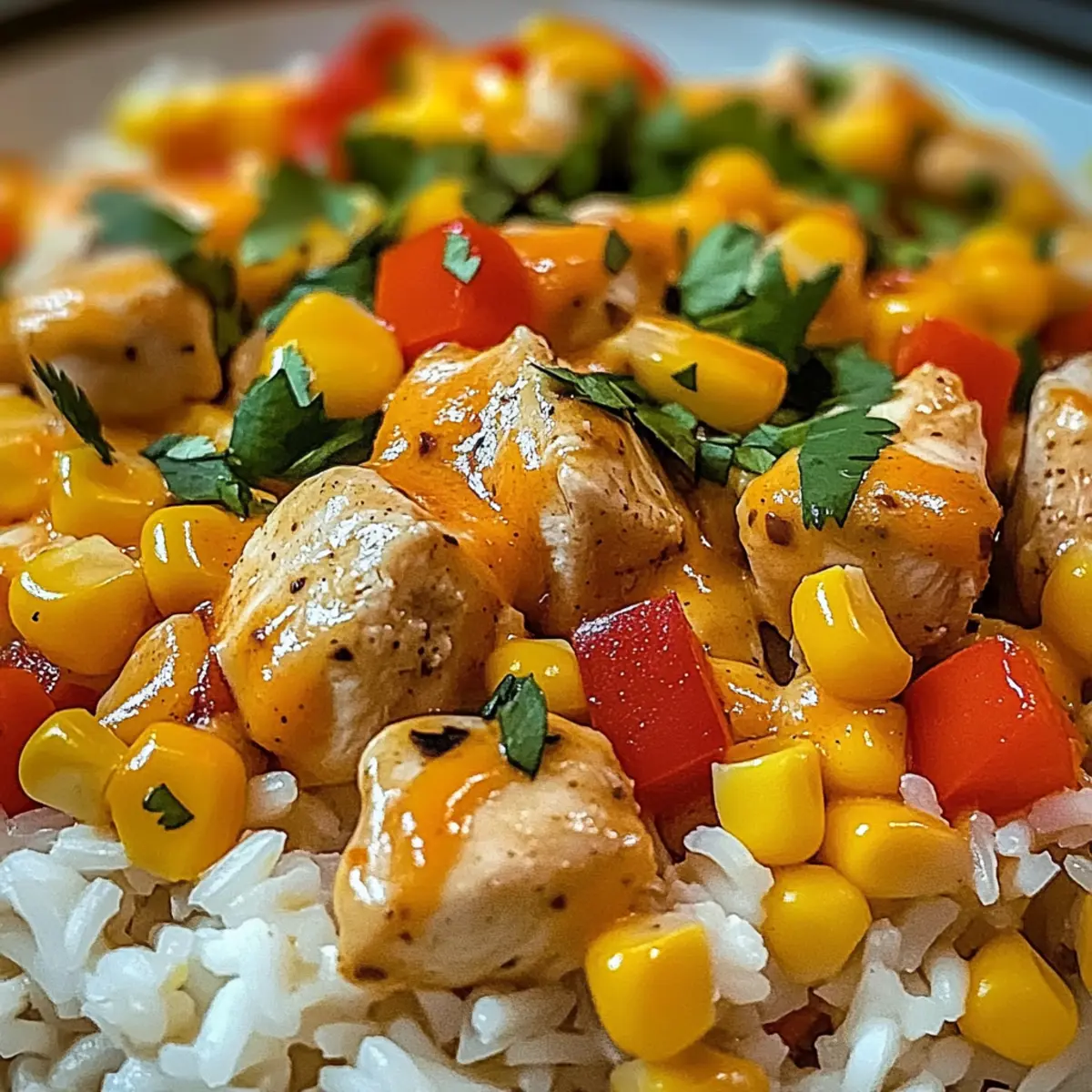 Ein-Topf Käse Südwest-Hühnchen & Reis