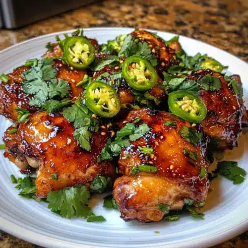 Süßes und scharfes thailändisches Hühnchen