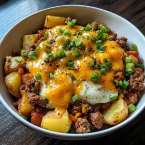 Wurst- und Kartoffel-Frühstücksschalen