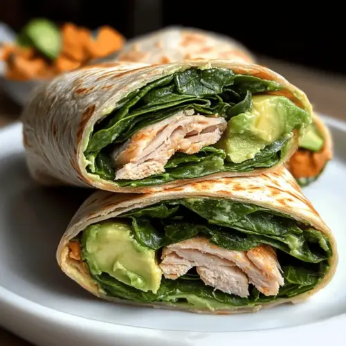 Spinat Truthahn Wrap
