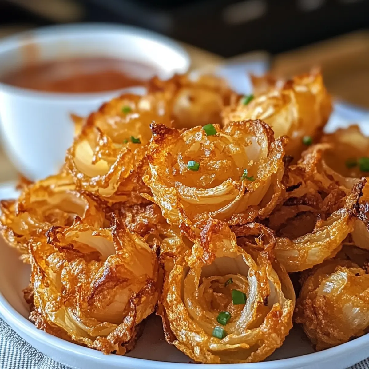Luftfritteuse Crispy Mini-Blühzwiebeln für schuldfreies Snacken