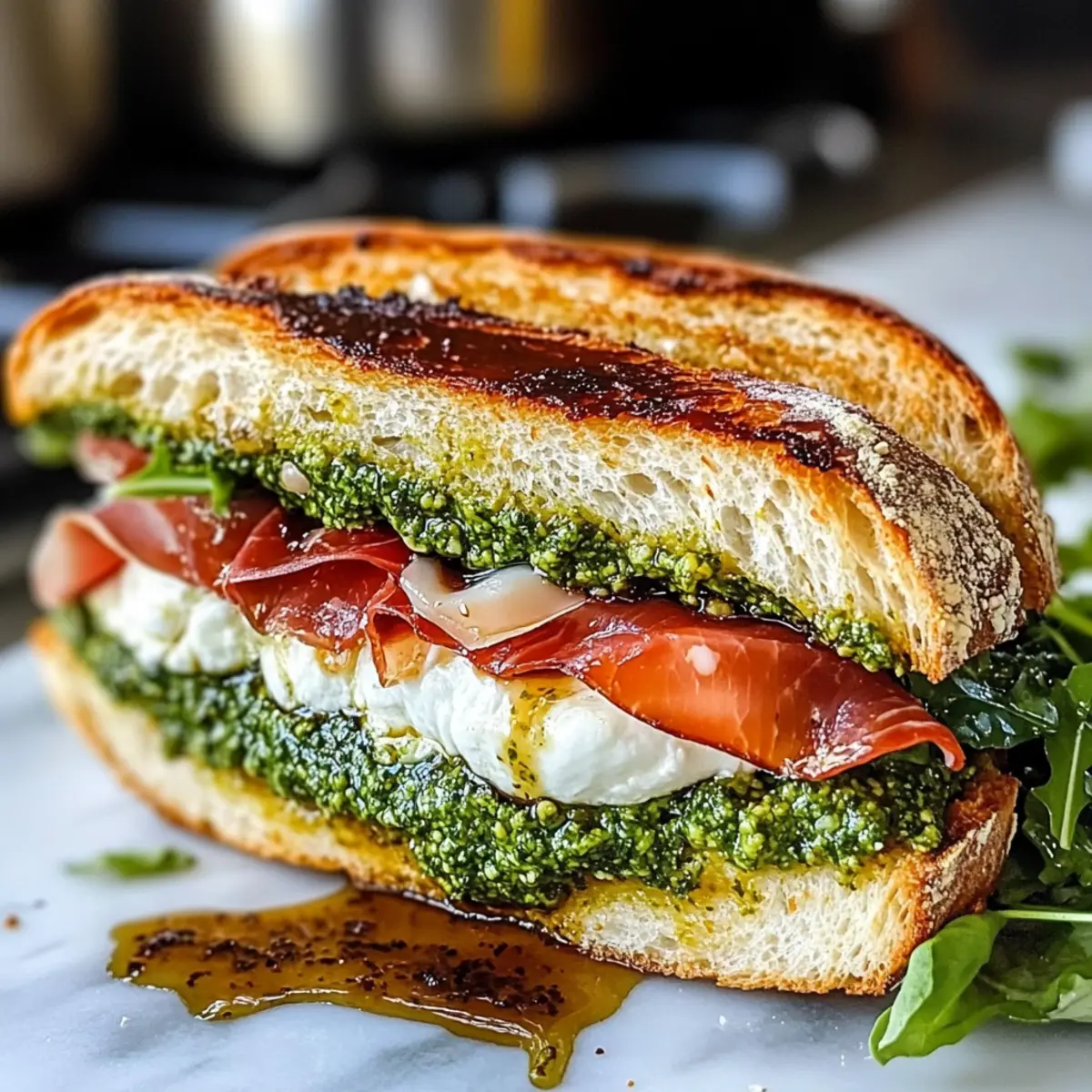 Burrata-Pesto-Sandwich