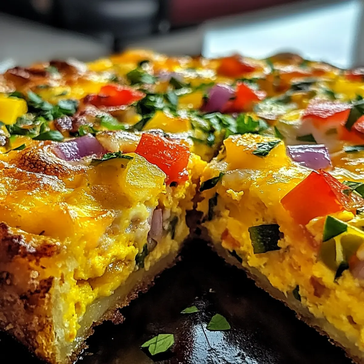 Käsefrühstücksbrötchen-Frittata