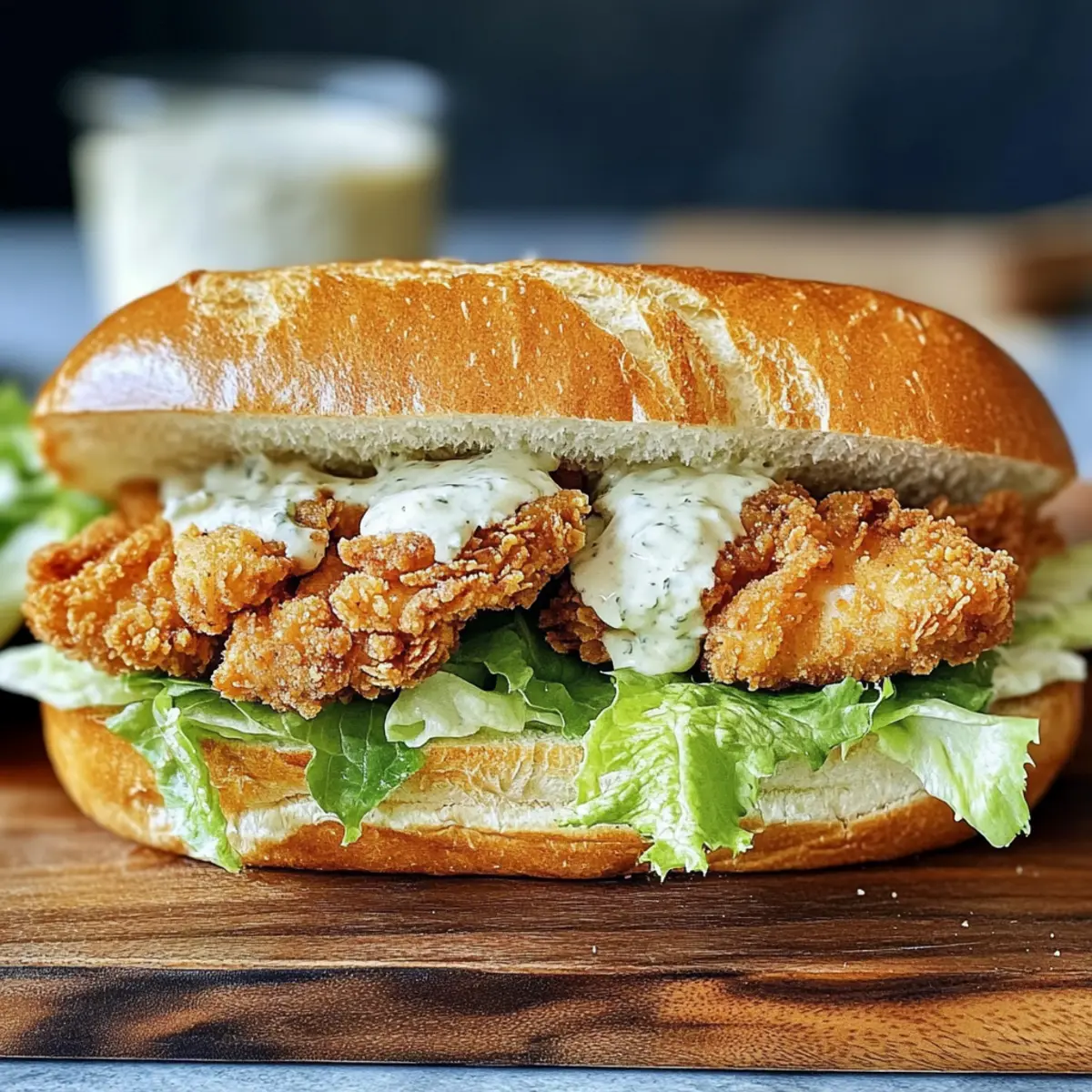 Hähnchen Caesar Sandwich