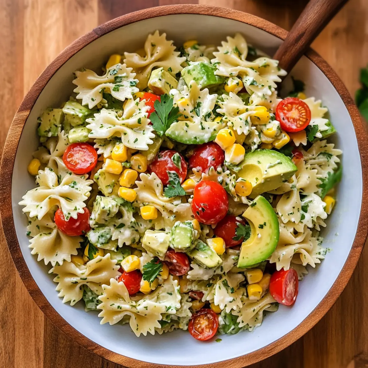 Koriander Limette Nudelsalat