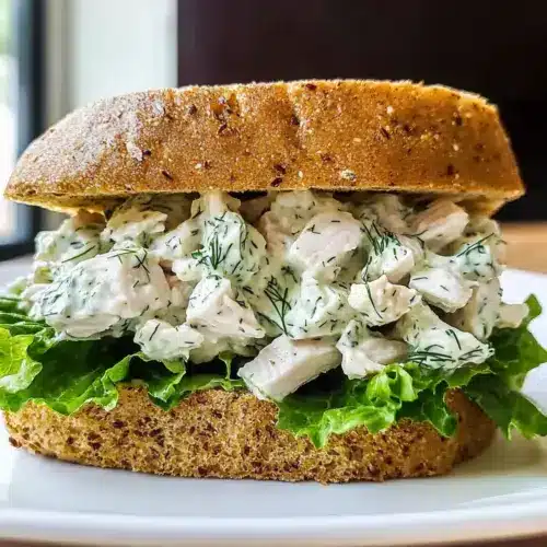 Dill Hähnchen Salat Sandwich