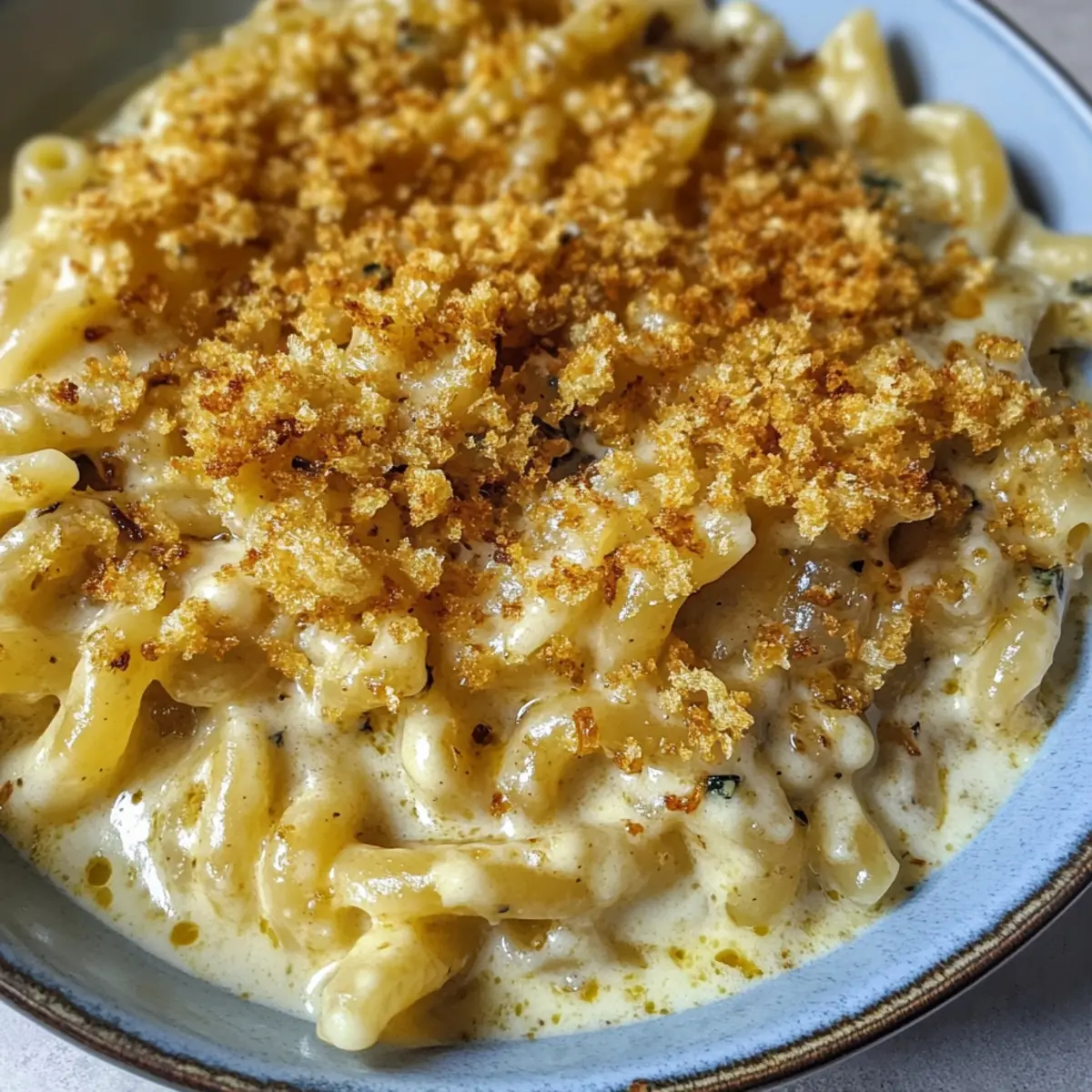 Französische Zwiebel Suppe Pasta