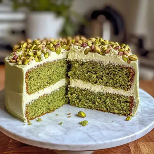 Glutenfreier Matcha-Pistazienkuchen