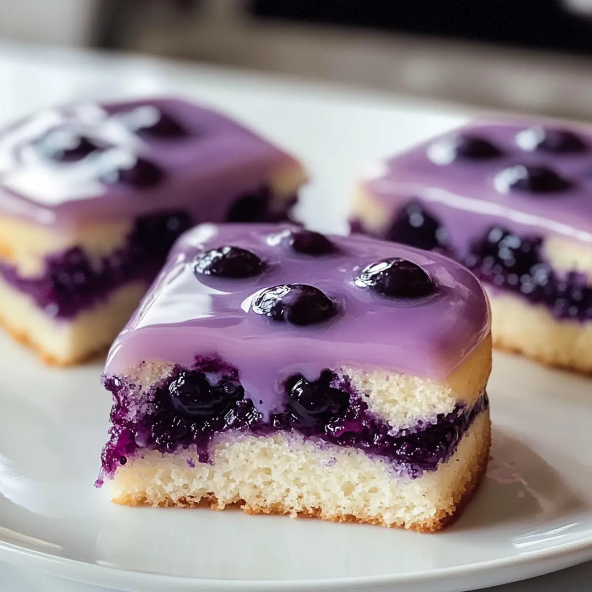 Mini Lavendel Blaubeerkuchen