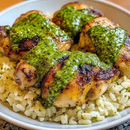 Peruanisches Hähnchen und Reis mit grüßer Sauce rockt