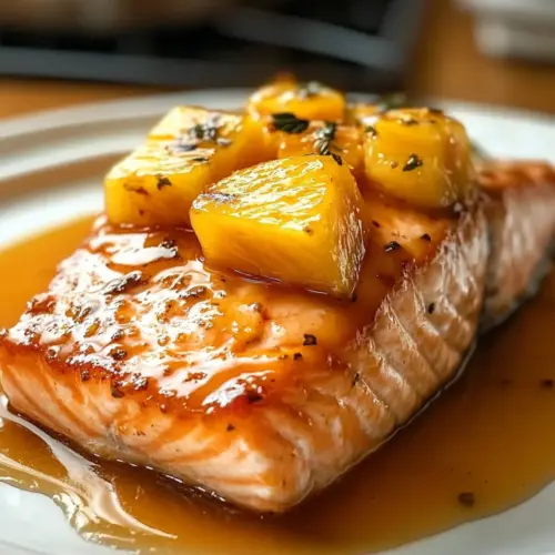 Ananas-Glasierte Lachs