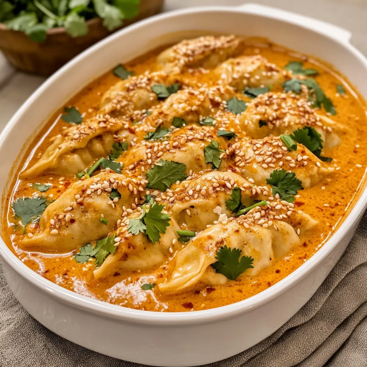 Rote Curry Dampfnudeln