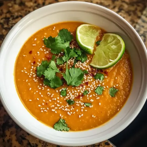 Sesam-Möhrensuppe