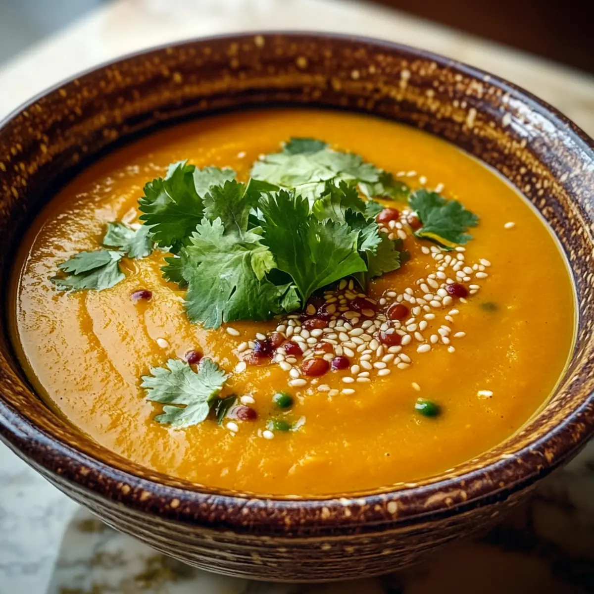 Sesam-Möhren-Suppe