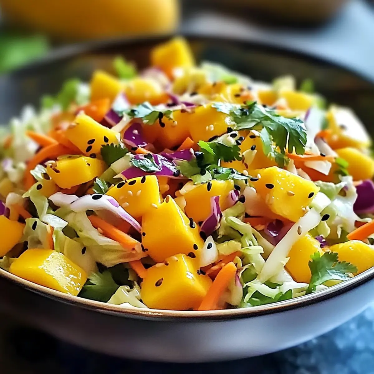 Spitzkohl-Mango-Salat