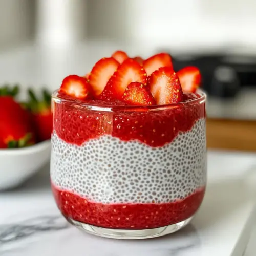 Erdbeer-Rhabarber-Chia-Pudding