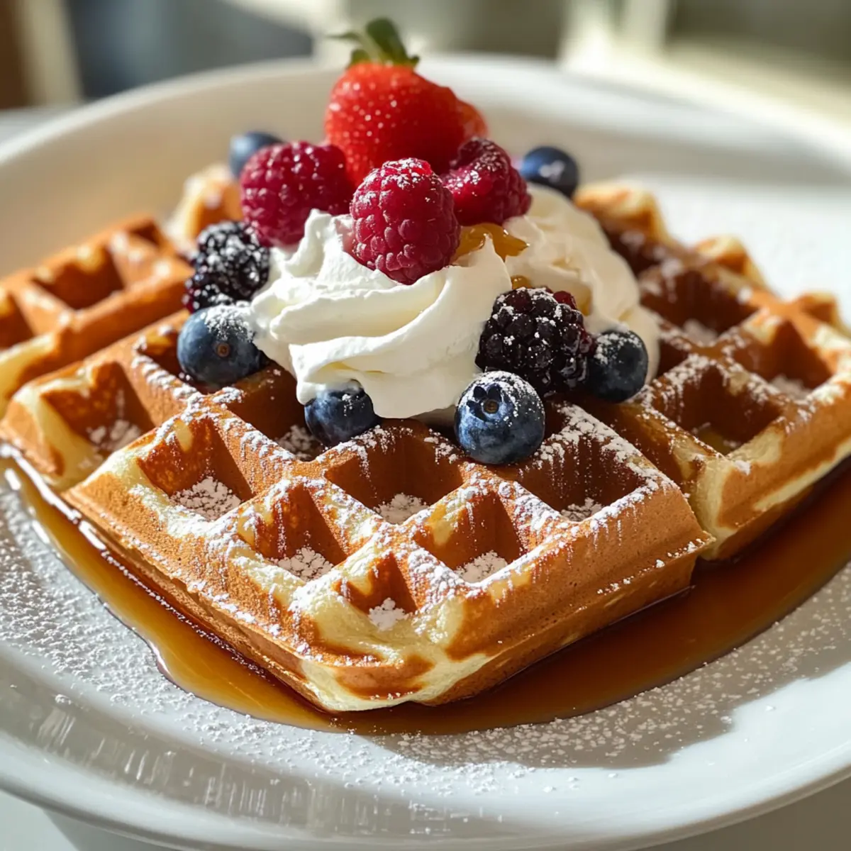 Waffelteig für Belgische Waffeln mit Vanillearoma