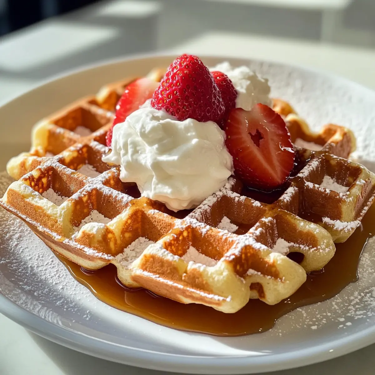 Waffelteig für Belgische Waffeln mit Vanillearoma