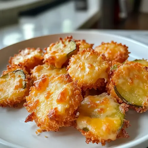 Knusprige Gurkenkäsebällchen