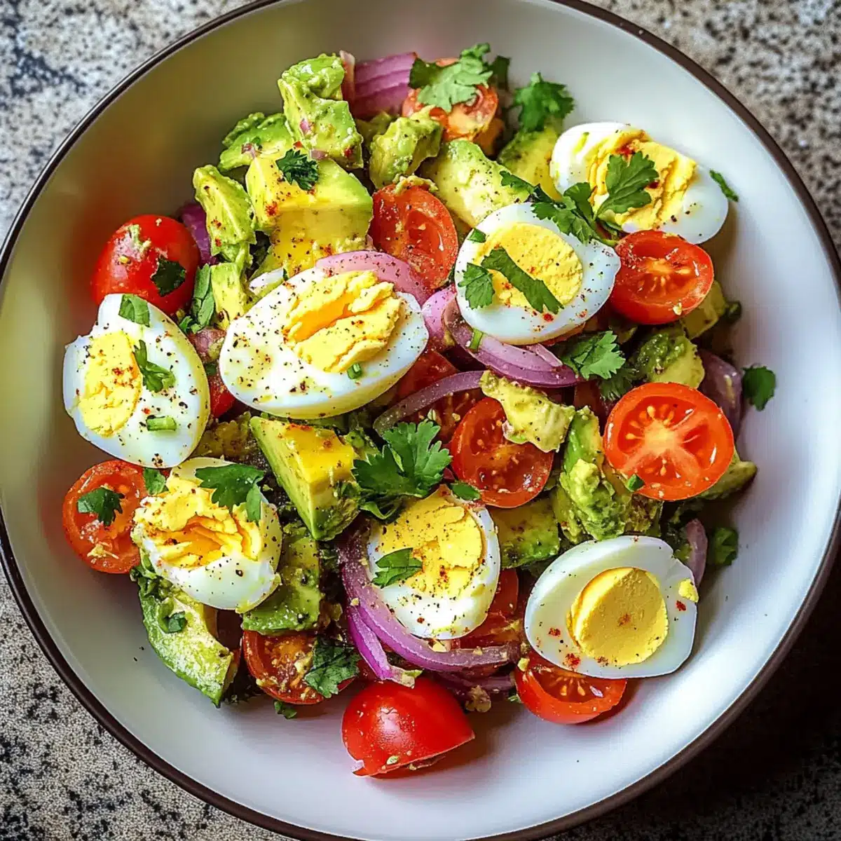 Eier Avocado Salat