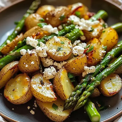 Ofenkartoffeln mit grünem Spargel