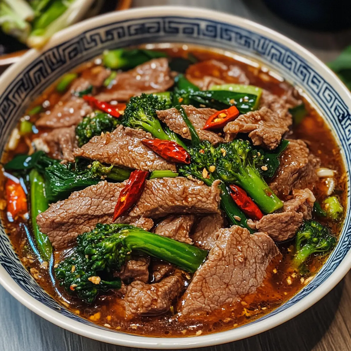 Sichuan gekocht Rindfleisch