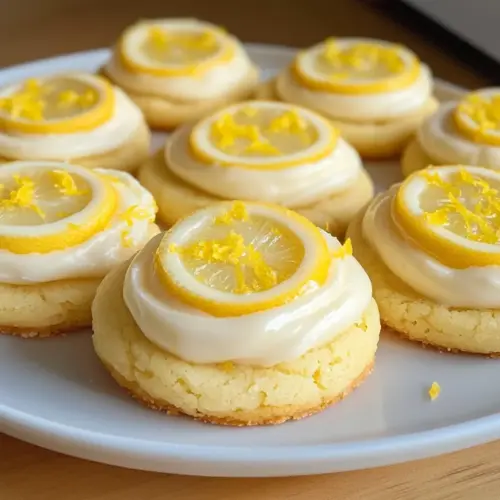 Zesty Zitronen-frosted Kekse